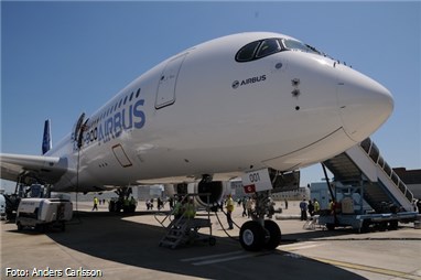Airbus nya flygplan i luften vilken dag som helst