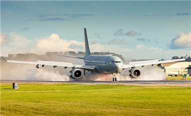 Airbus A330 flög med 100% SAF